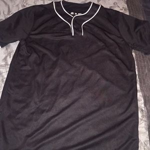 Polyester Black Athletic Shirt